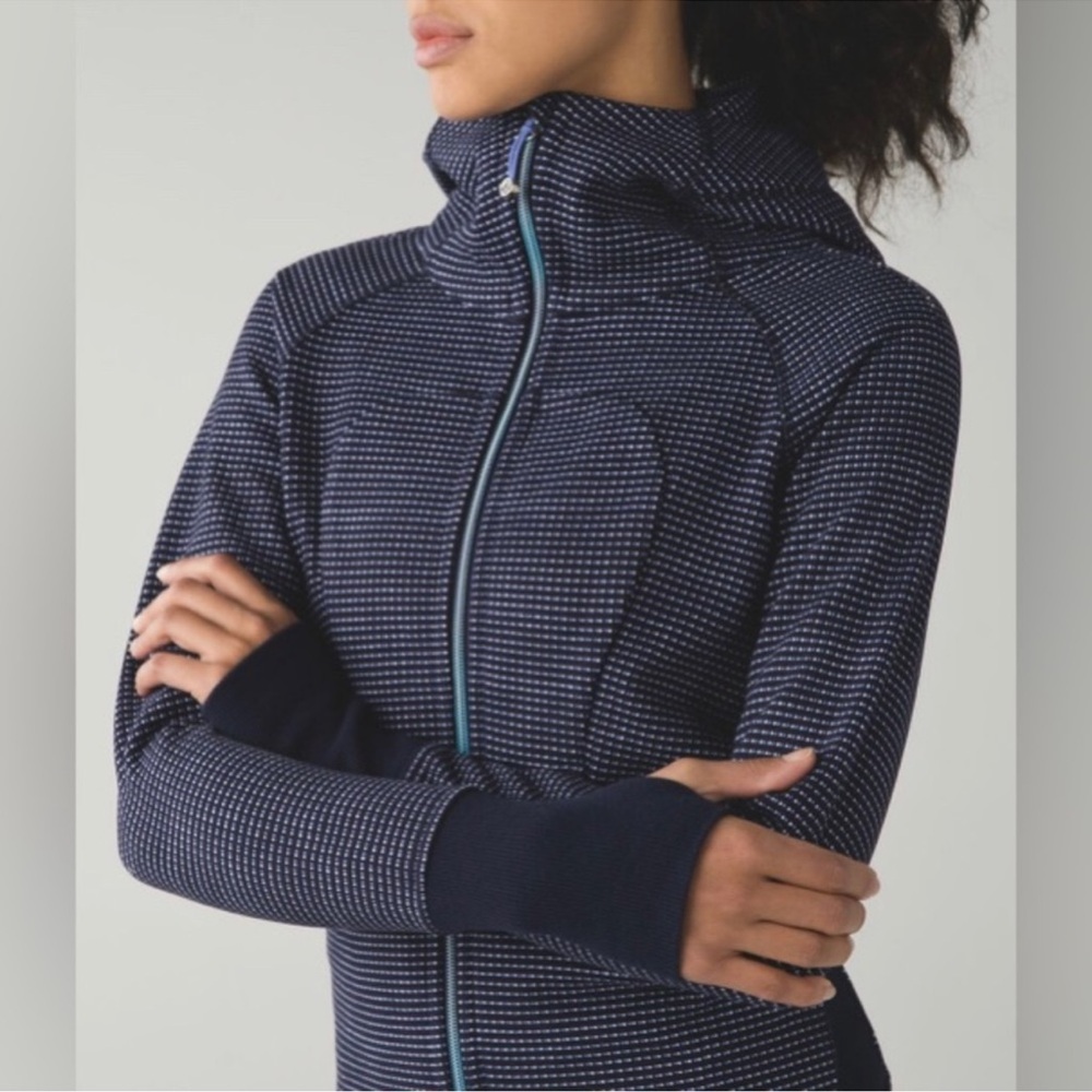 lululemon athletica Navy Microdot Scuba Hoodie